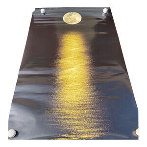 Reflection Full Moon Moonlight over Water Waves Poster 2’x3’